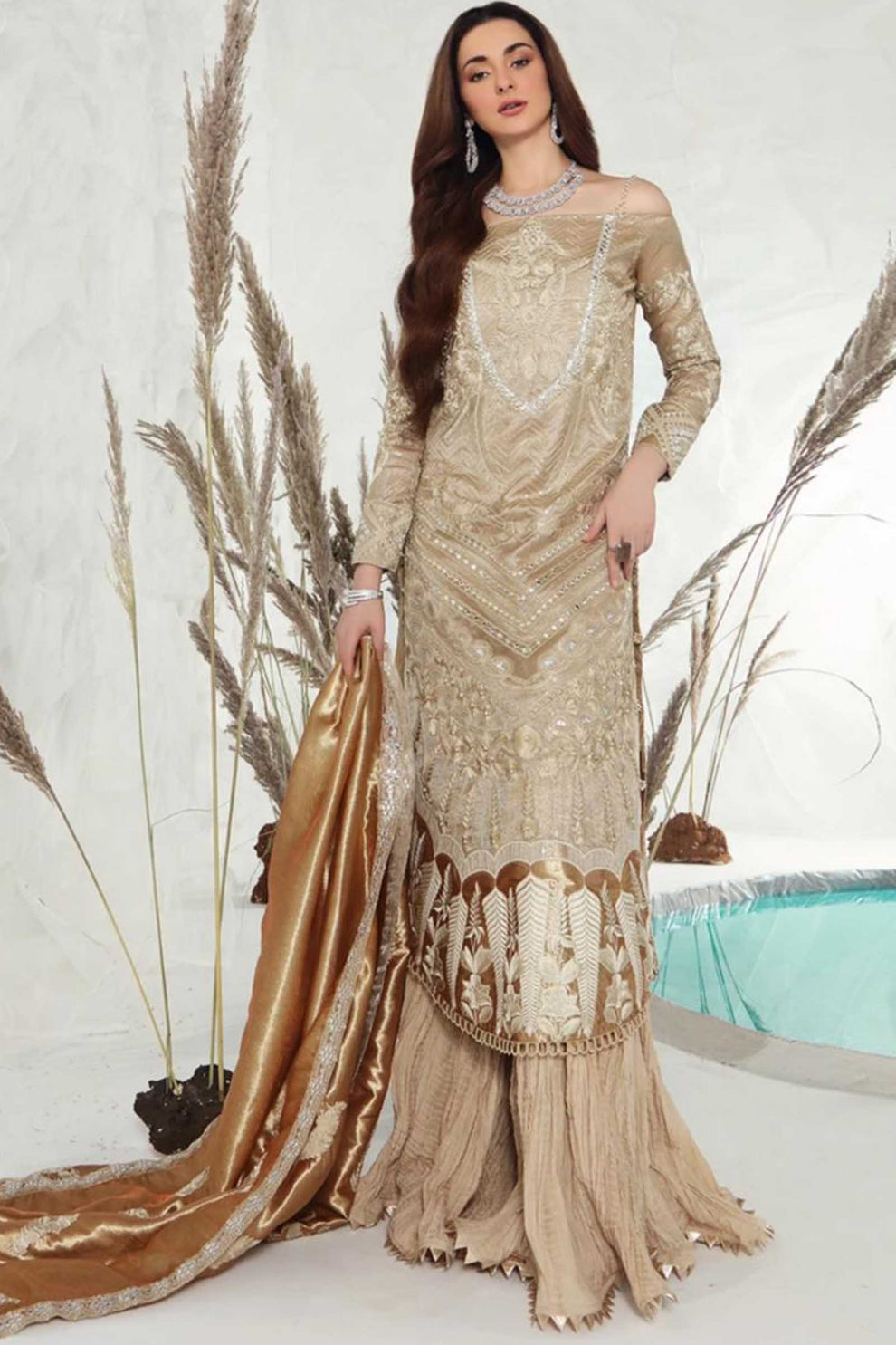 SHIZA HASSAN | FESTIVE LUXE LEBAASONLINE dress from our official website. We are largest stockists of Eid luxury lawn dresses, Maria b Eid Lawn 2025 Shiza Hassan Luxury Lawn 2025. Buy unstitched, customized & Party Wear Eid collection '21 online in USA UK Manchester from Lebaasonline at SALE