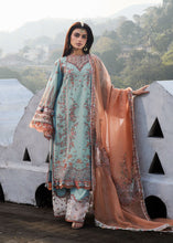 Load image into Gallery viewer, HUSSAIN REHAR Lawn dress is extremely trending for Winter luxury lawns. The PAKISTANI DRESSES ONLINE are available for this wedding season. Get the exclusive customized Hussain rehar Dresses unstitched and stitched PAKISTANI DRESSES IN UK from our PAKISTANI BOUTIQUE in UK, USA, Austria from Lebaasonline 