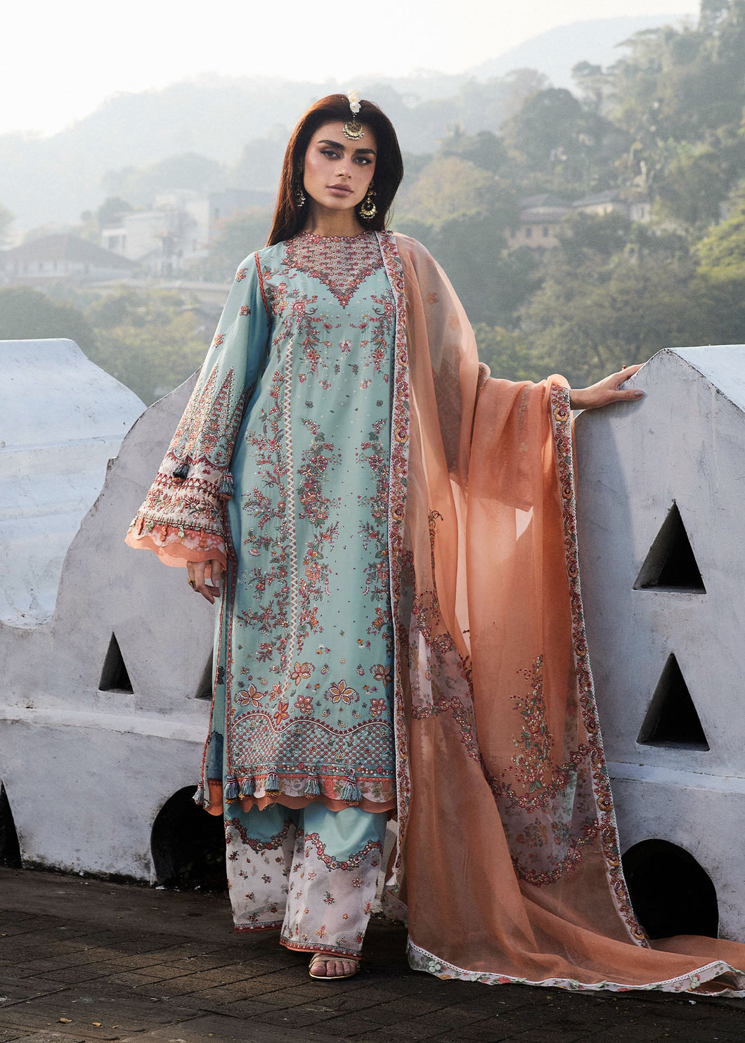 HUSSAIN REHAR Lawn dress is extremely trending for Winter luxury lawns. The PAKISTANI DRESSES ONLINE are available for this wedding season. Get the exclusive customized Hussain rehar Dresses unstitched and stitched PAKISTANI DRESSES IN UK from our PAKISTANI BOUTIQUE in UK, USA, Austria from Lebaasonline 