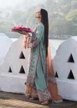 Load image into Gallery viewer, HUSSAIN REHAR Lawn dress is extremely trending for Winter luxury lawns. The PAKISTANI DRESSES ONLINE are available for this wedding season. Get the exclusive customized Hussain rehar Dresses unstitched and stitched PAKISTANI DRESSES IN UK from our PAKISTANI BOUTIQUE in UK, USA, Austria from Lebaasonline 