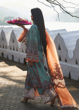 Load image into Gallery viewer, HUSSAIN REHAR Lawn dress is extremely trending for Winter luxury lawns. The PAKISTANI DRESSES ONLINE are available for this wedding season. Get the exclusive customized Hussain rehar Dresses unstitched and stitched PAKISTANI DRESSES IN UK from our PAKISTANI BOUTIQUE in UK, USA, Austria from Lebaasonline 