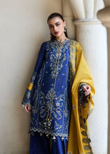 Load image into Gallery viewer, HUSSAIN REHAR Lawn dress is extremely trending for Winter luxury lawns. The PAKISTANI DRESSES ONLINE are available for this wedding season. Get the exclusive customized Hussain rehar Dresses unstitched and stitched PAKISTANI DRESSES IN UK from our PAKISTANI BOUTIQUE in UK, USA, Austria from Lebaasonline 