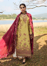 Load image into Gallery viewer, HUSSAIN REHAR Lawn dress is extremely trending for Winter luxury lawns. The PAKISTANI DRESSES ONLINE are available for this wedding season. Get the exclusive customized Hussain rehar Dresses unstitched and stitched PAKISTANI DRESSES IN UK from our PAKISTANI BOUTIQUE in UK, USA, Austria from Lebaasonline 