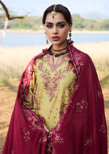 Load image into Gallery viewer, HUSSAIN REHAR Lawn dress is extremely trending for Winter luxury lawns. The PAKISTANI DRESSES ONLINE are available for this wedding season. Get the exclusive customized Hussain rehar Dresses unstitched and stitched PAKISTANI DRESSES IN UK from our PAKISTANI BOUTIQUE in UK, USA, Austria from Lebaasonline 