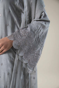 Maria.B | 2 Pc Embroidered Raw Silk Suit '24 | MB-WF24-10