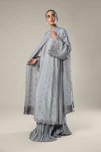Maria.B | 2 Pc Embroidered Raw Silk Suit '24 | MB-WF24-10
