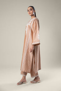 Maria.B | 2 Pc Embroidered Tonal Raw Silk Suit '24 | MB-WF24-37