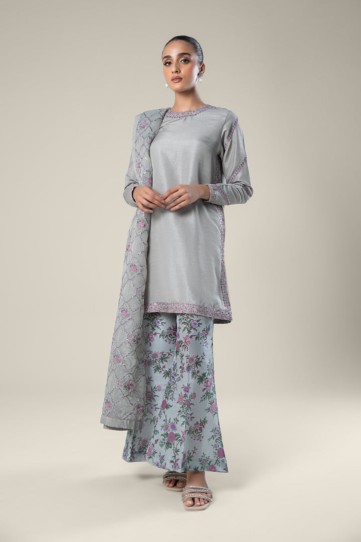 Maria.B | 2 Pc Embroidered Raw Silk Suit '24 available at Lebaasonline. The largest stockiest of M.prints Dresses in the UK. Shop Maria B Clothes Pakistani wedding. Maria B Chiffons, Mprints, Maria B Sateen Embroidered on discounted price in UK USA Manchester London Australia Belgium UAE France Germany Birmingham on Sale.