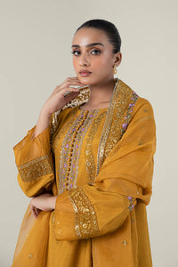 Maria.B | 2 Pc Embroidered Raw Silk Suit '24 | MB-WF24-24