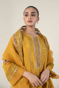 Maria.B | 2 Pc Embroidered Raw Silk Suit '24 | MB-WF24-24