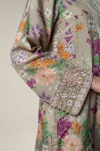 Maria.B | 2 Pc Pinted Raw Silk Suit '24 | MB-WF24-33