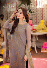Load image into Gallery viewer, Buy ASIM JOFA LIMITED EDITION | AJMJ 27 exclusive chiffon collection of ASIM JOFA WEDDING COLLECTION 2024 from our website. We have various PAKISTANI DRESSES ONLINE IN UK, ASIM JOFA CHIFFON COLLECTION 2024. Get your unstitched or customized PAKISATNI BOUTIQUE IN UK, USA, from Lebaasonline at SALE!