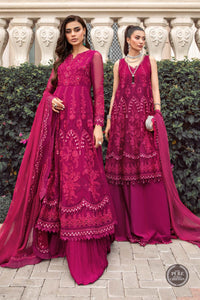 Maria.B | Embroidered Chiffon Collection '23 available at Lebaasonline. The largest stockiest of M.prints Dresses in the UK. Shop Maria B Clothes Pakistani wedding. Maria B Chiffons, Mprints, Maria B Sateen Embroidered on discounted price in UK USA Manchester London Australia Belgium UAE France Germany Birmingham on Sale.