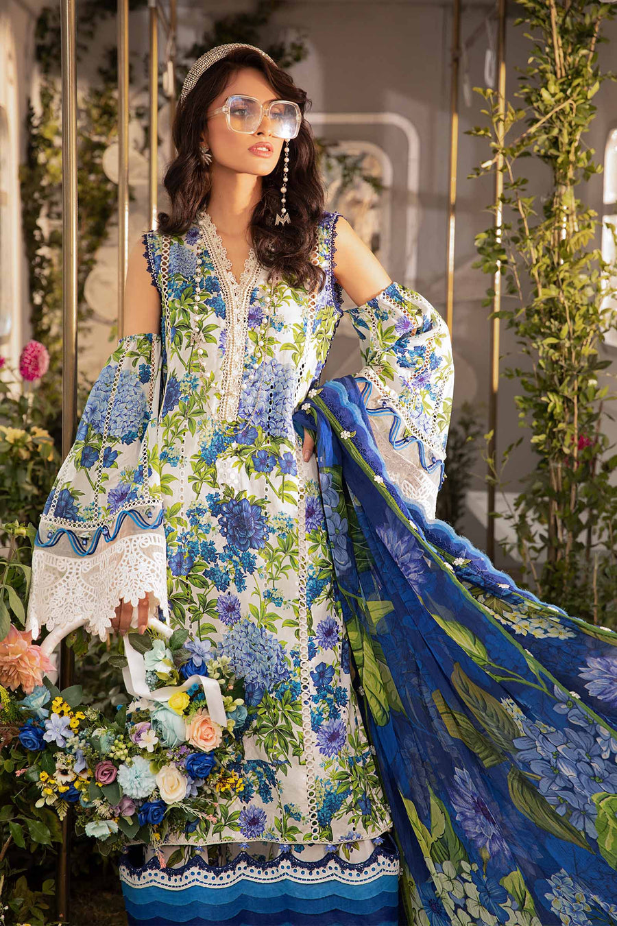 MARIA B | M PRINTS 2024 Teal dress by Maria B Pakistani Summer dresses 2024 at Lebaasonline. Discover Maria B Pakistani Fashion Clothing UK that matches to your style for this Summer. Shop today Pakistani Wedding dresses USA on discount price! Get express shipping in Belgium, UK, USA, France in SALE!
