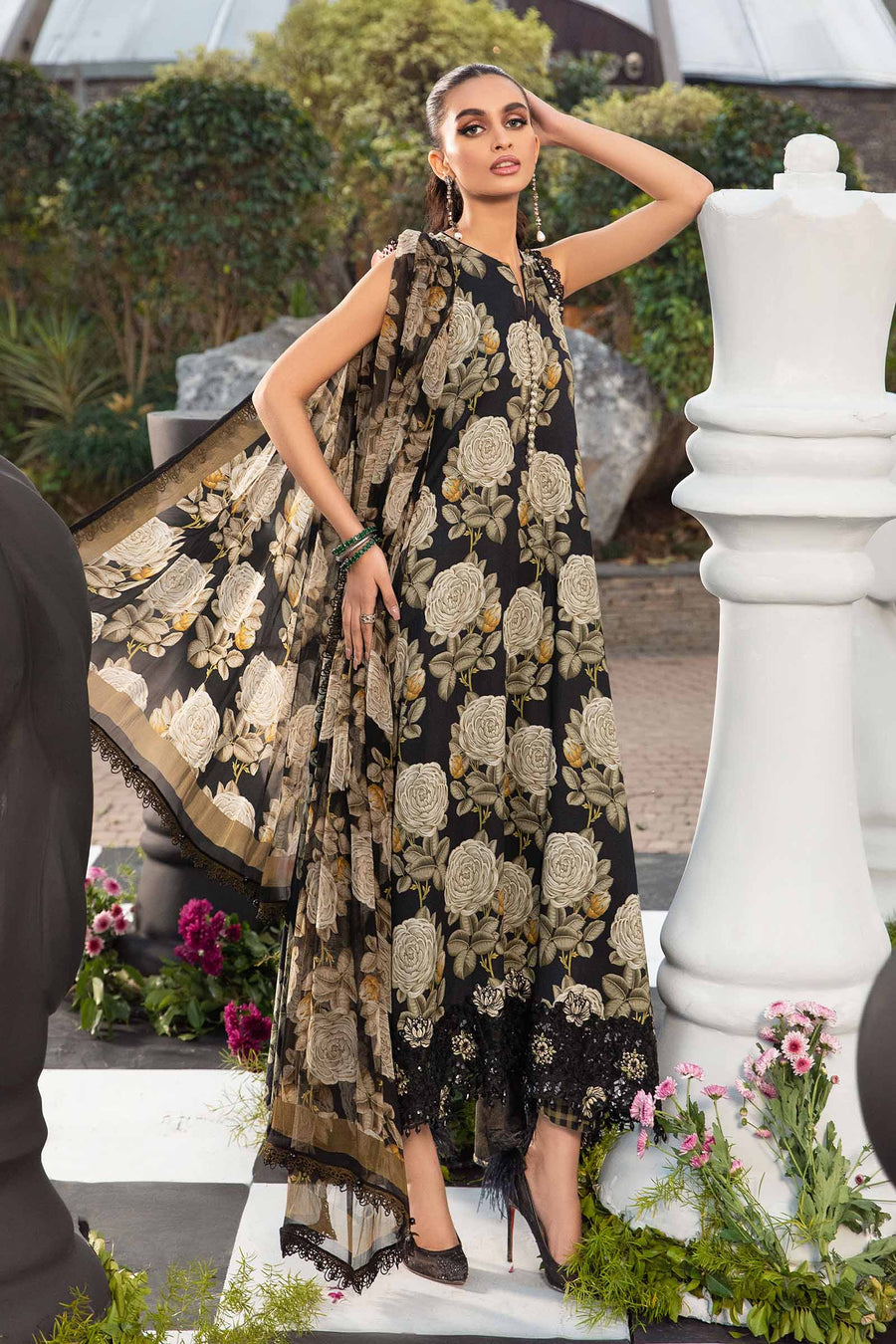 MARIA B | M PRINTS 2024 Teal dress by Maria B Pakistani Summer dresses 2024 at Lebaasonline. Discover Maria B Pakistani Fashion Clothing UK that matches to your style for this Summer. Shop today Pakistani Wedding dresses USA on discount price! Get express shipping in Belgium, UK, USA, France in SALE!