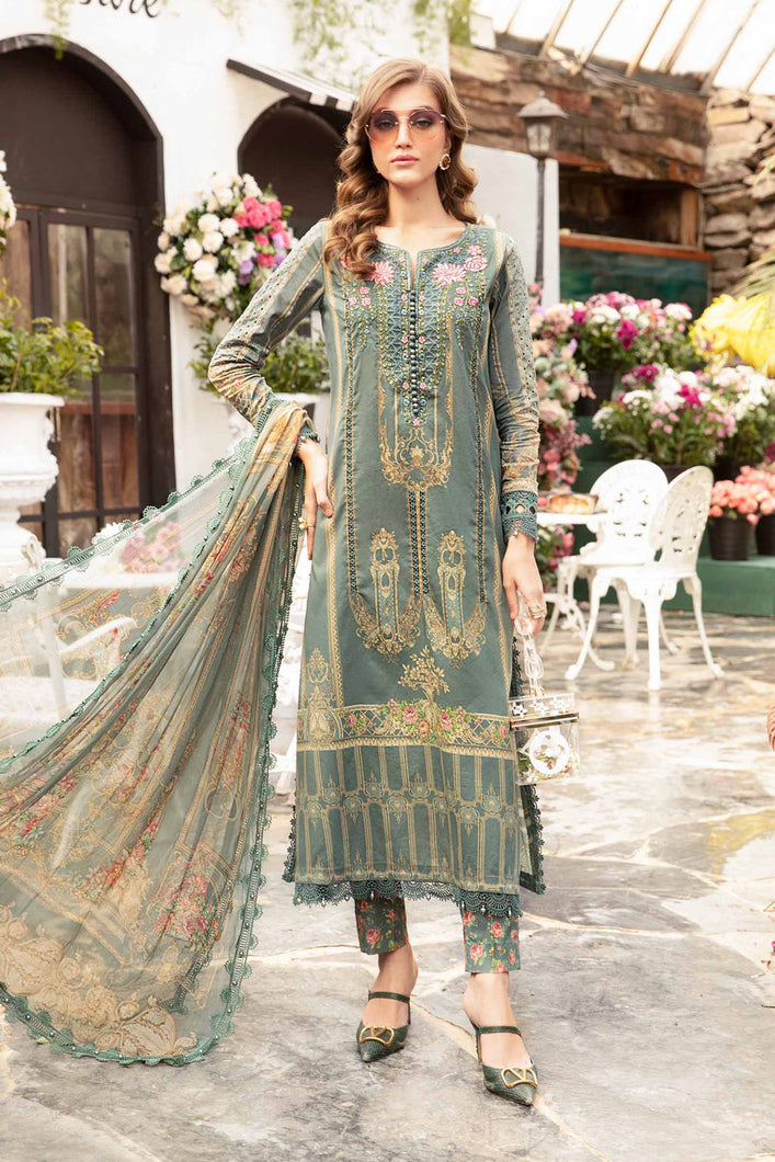 MARIA B | M PRINTS 2024 Teal dress by Maria B Pakistani Summer dresses 2024 at Lebaasonline. Discover Maria B Pakistani Fashion Clothing UK that matches to your style for this Summer. Shop today Pakistani Wedding dresses USA on discount price! Get express shipping in Belgium, UK, USA, France in SALE!