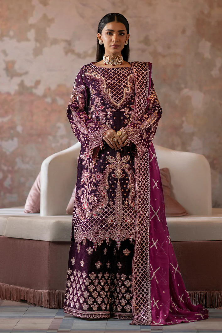 Shop Emaan Adeel | Saanjh Velvet Collection '24 @ lebaasonline Velvet, Net Embroidered hand mirror work, New Indian Wedding dresses online USA & Pakistani Designer Partywear Suits in the UK and USA at LebaasOnline. Browse new EMAAN ADEEL - 2024 Pakistani Dress & Nikah dresses SALE at LebaasOnline. 