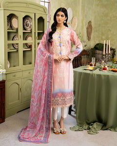 Buy Roheenaz Flora Printed Lawn Pakistani printed Clothes For Women at Our Online Designer Boutique UK, Indian & Pakistani Wedding dresses online UK, Asian Clothes UK Jazmin Suits USA, Baroque Chiffon Collection 2024 & Eid Collection Outfits in USA on express shipping available @ Online store Lebaasonline