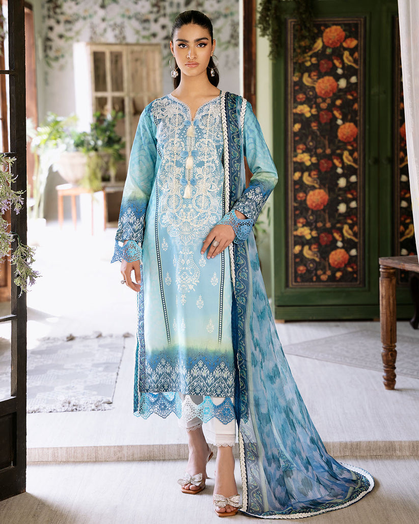 Buy Roheenaz Flora Printed Lawn Pakistani printed Clothes For Women at Our Online Designer Boutique UK, Indian & Pakistani Wedding dresses online UK, Asian Clothes UK Jazmin Suits USA, Baroque Chiffon Collection 2024 & Eid Collection Outfits in USA on express shipping available @ Online store Lebaasonline