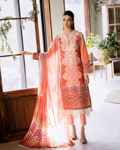 Buy Roheenaz Flora Printed Lawn Pakistani printed Clothes For Women at Our Online Designer Boutique UK, Indian & Pakistani Wedding dresses online UK, Asian Clothes UK Jazmin Suits USA, Baroque Chiffon Collection 2024 & Eid Collection Outfits in USA on express shipping available @ Online store Lebaasonline
