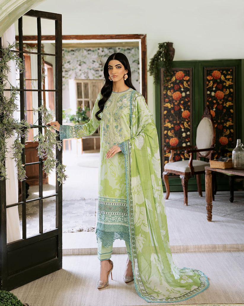 Buy Roheenaz Flora Printed Lawn Pakistani printed Clothes For Women at Our Online Designer Boutique UK, Indian & Pakistani Wedding dresses online UK, Asian Clothes UK Jazmin Suits USA, Baroque Chiffon Collection 2024 & Eid Collection Outfits in USA on express shipping available @ Online store Lebaasonline