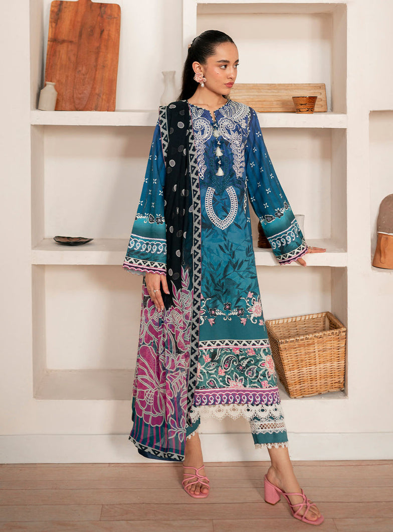 Buy Roheenaz Selena Fall '24 Pakistani printed Clothes For Women at Our Online Designer Boutique UK, Indian & Pakistani Wedding dresses online UK, Asian Clothes UK Jazmin Suits USA, Baroque Chiffon Collection 2024 & Eid Collection Outfits in USA on express shipping available @ Online store Lebaasonline