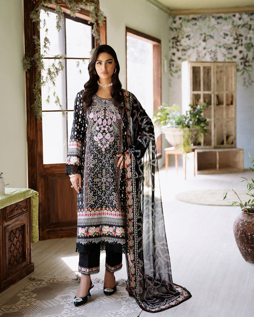 Buy Roheenaz Flora Printed Lawn Pakistani printed Clothes For Women at Our Online Designer Boutique UK, Indian & Pakistani Wedding dresses online UK, Asian Clothes UK Jazmin Suits USA, Baroque Chiffon Collection 2024 & Eid Collection Outfits in USA on express shipping available @ Online store Lebaasonline