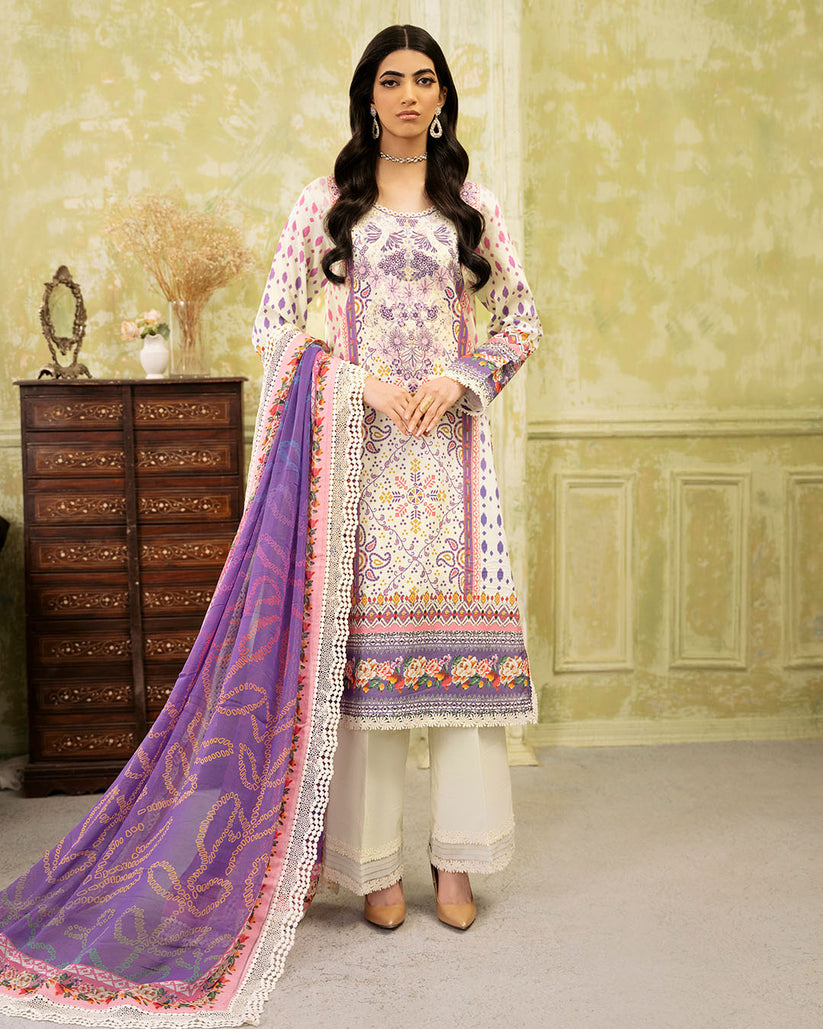 Buy Roheenaz Flora Printed Lawn Pakistani printed Clothes For Women at Our Online Designer Boutique UK, Indian & Pakistani Wedding dresses online UK, Asian Clothes UK Jazmin Suits USA, Baroque Chiffon Collection 2024 & Eid Collection Outfits in USA on express shipping available @ Online store Lebaasonline