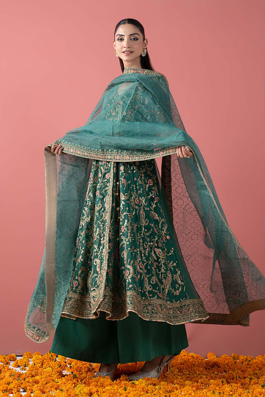 Maria.B | Shehnai Luxury Formal Winter Edit '25 available at Lebaasonline. The largest stockiest of M.prints Dresses in the UK. Shop Maria B Clothes Pakistani wedding. Maria B Chiffons, Mprints, Maria B Sateen Embroidered on discounted price in UK USA Manchester London Australia Belgium UAE France Germany Birmingham on Sale.