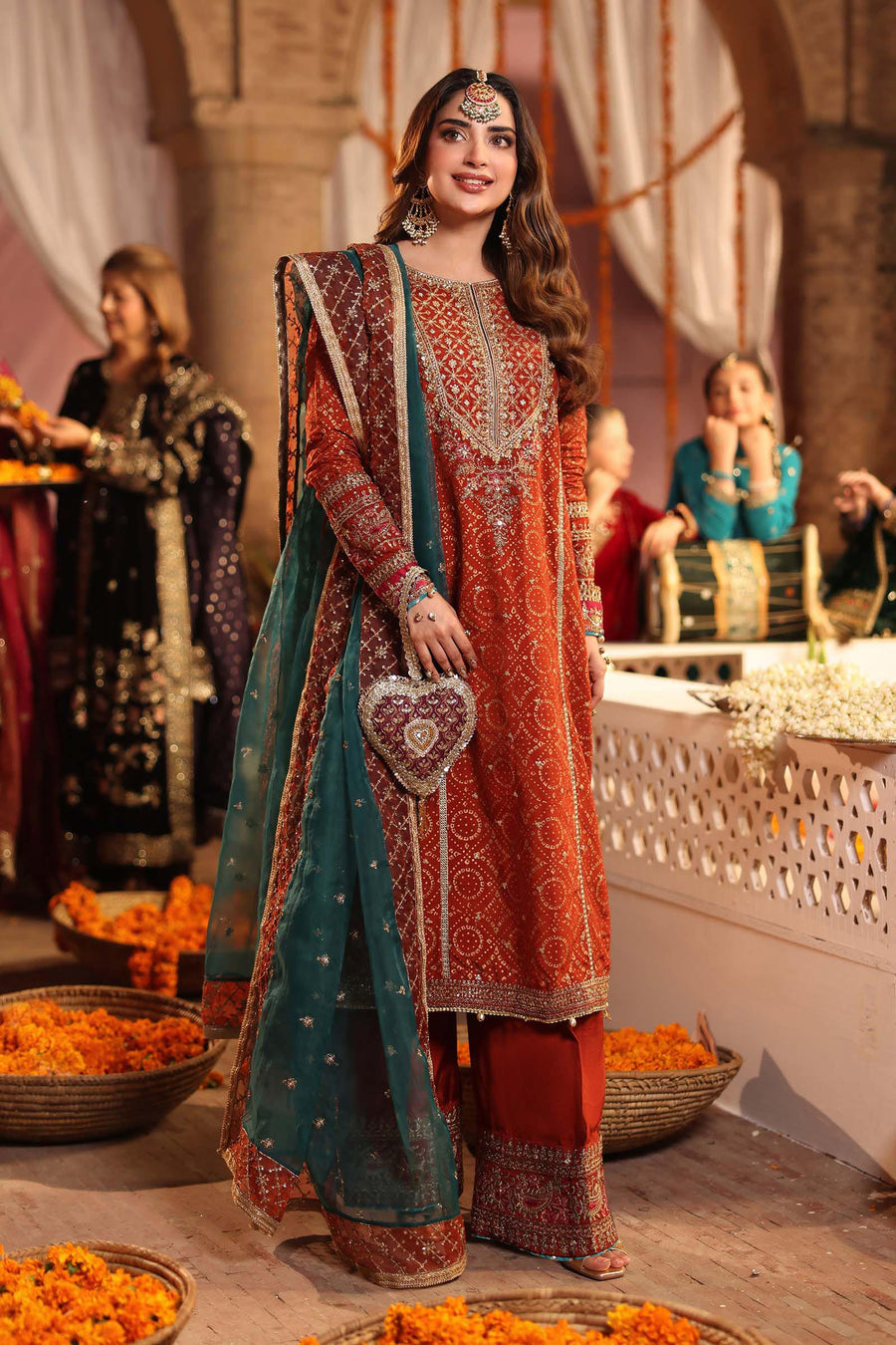 Maria.B | Shehnai Luxury Formal Winter Edit '25 available at Lebaasonline. The largest stockiest of M.prints Dresses in the UK. Shop Maria B Clothes Pakistani wedding. Maria B Chiffons, Mprints, Maria B Sateen Embroidered on discounted price in UK USA Manchester London Australia Belgium UAE France Germany Birmingham on Sale.
