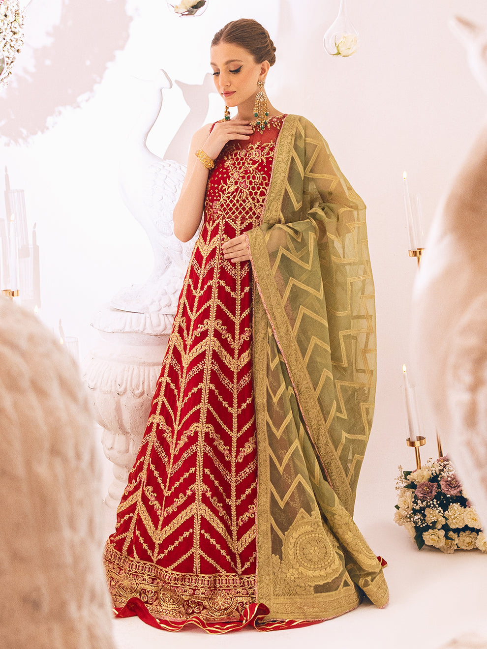 ROHEENAZ | SAWARIYA LUXURY KALIDAAR CHIFFON '23 exclusively available @ lebasonline. We have express shipping of Pakistani Wedding dresses 2023 of Maria B Lawn 2022, Gulaal lawn 2022. The Pakistani Suits UK is available in customized at doorstep in UK, USA, Germany, France, Belgium, UAE, Dubai from lebaasonline. 