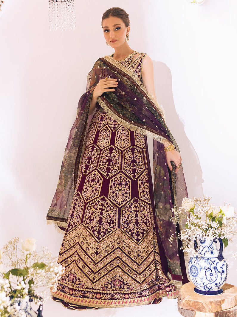 ROHEENAZ | SAWARIYA LUXURY KALIDAAR CHIFFON '23 exclusively available @ lebasonline. We have express shipping of Pakistani Wedding dresses 2023 of Maria B Lawn 2022, Gulaal lawn 2022. The Pakistani Suits UK is available in customized at doorstep in UK, USA, Germany, France, Belgium, UAE, Dubai from lebaasonline. 