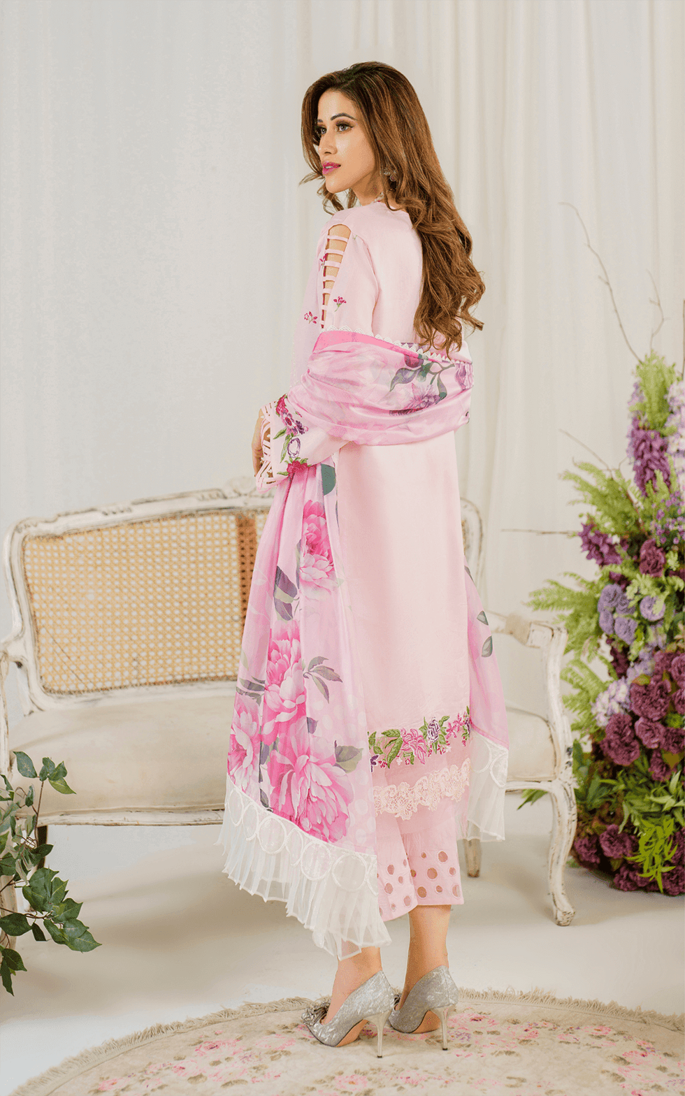 Buy ASIFA & NABEEL | Pretty in Pink Limited Edition LAWN INDIAN PAKISTANI DESIGNER DRESSES & READY TO WEAR PAKISTANI CLOTHES. Buy ASIFA & NABEEL Collection of Summer Lawn, Original Pakistani Designer Clothing, Unstitched & Stitched suits for women. Next Day Delivery in the UK. Express shipping to USA, France, Germany & Australia.