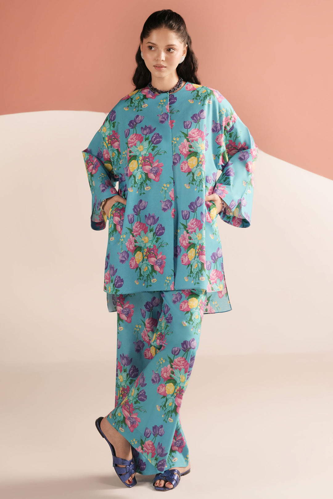 Buy Zaha by KHADIJAH SHAH Poplin Fall'25 Collection 2025 Online at Great Price! Available For Next Day Delivery in UK, France & Germany. Zaha dresses created by Khadija Shah from Pakistan & for SALE in the UK, USA, Manchester & London. Book now ready to wear & unstitched