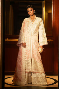 Buy AJR Cutwork Edit'24 | Ivoor Pakistani formal Dresses Available for in Sizes Modern Printed embroidery dresses on lawn & luxury cotton designer fabric created by Khadija Shah from Pakistan & for SALE in the UK, USA, Malaysia, London. Book now ready to wear Medium sizes or customise @Lebaasonline.