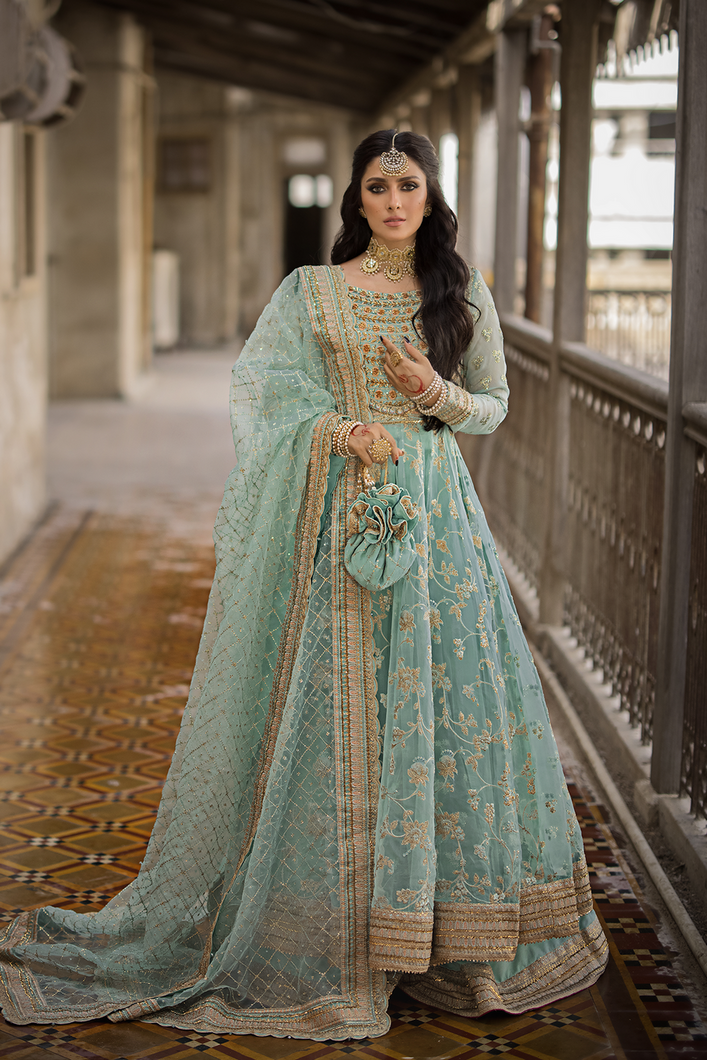 Buy Erum Khan | JAHAN VOL II LUXURY EMBROIDERED  WEDDING COLLECTION 2023 from our website. We have various PAKISTANI DRESSES ONLINE IN UK. Get your unstitched or customized PAKISATNI BOUTIQUE IN UK, USA, FRACE , QATAR, DUBAI from Lebaasonline @ SALE