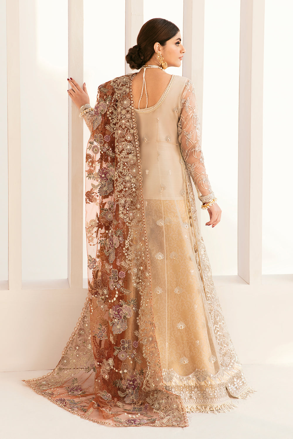 Buy Baroque | EMBROIDERED NET CH11-03 STITCHED- Collection 2025 Online at Great Price! Available For UK, France & Germany. Baroque dresse from Pakistan & for SALE in the UK, USA, Manchester & London. Book now ready to wear & unstitched. Shop Wedding, festive, summer or winter branded outfits from Lebaasonline 