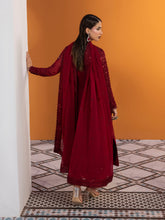 Load image into Gallery viewer, GULAAL | Maeri Luxury Chiffion '26 | Crimson Pakistani designer dress is available @lebaasonline. The Pakistani Wedding dresses of Maria B, Gulaal can be customized for Bridal/party wear. Get express shipping in UK, USA, France, Germany for Asian Outfits USA. Maria B Sale online can be availed here!!