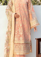 Load image into Gallery viewer, Buy Baroque | Embroidered Net Suits Unstitched 3 Piece BQ25UF UF- D99 Chamomile. Online at Great Price! Available For UK, France &amp; Germany. Baroque dresse from Pakistan &amp; for SALE in the UK, USA, Manchester &amp; London. Book now ready to wear &amp; unstitched. Shop Wedding, festive, summer or winter branded outfits from Lebaasonline 