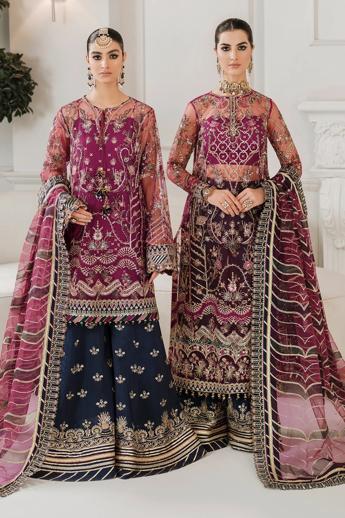 Buy Baroque | Embroidered Net 3Pc Suit CH10-D03 - Collection 2025 Online at Great Price! Available For UK, France & Germany. Baroque dresse from Pakistan & for SALE in the UK, USA, Manchester & London. Book now ready to wear & unstitched. Shop Wedding, festive, summer or winter branded outfits from Lebaasonline 