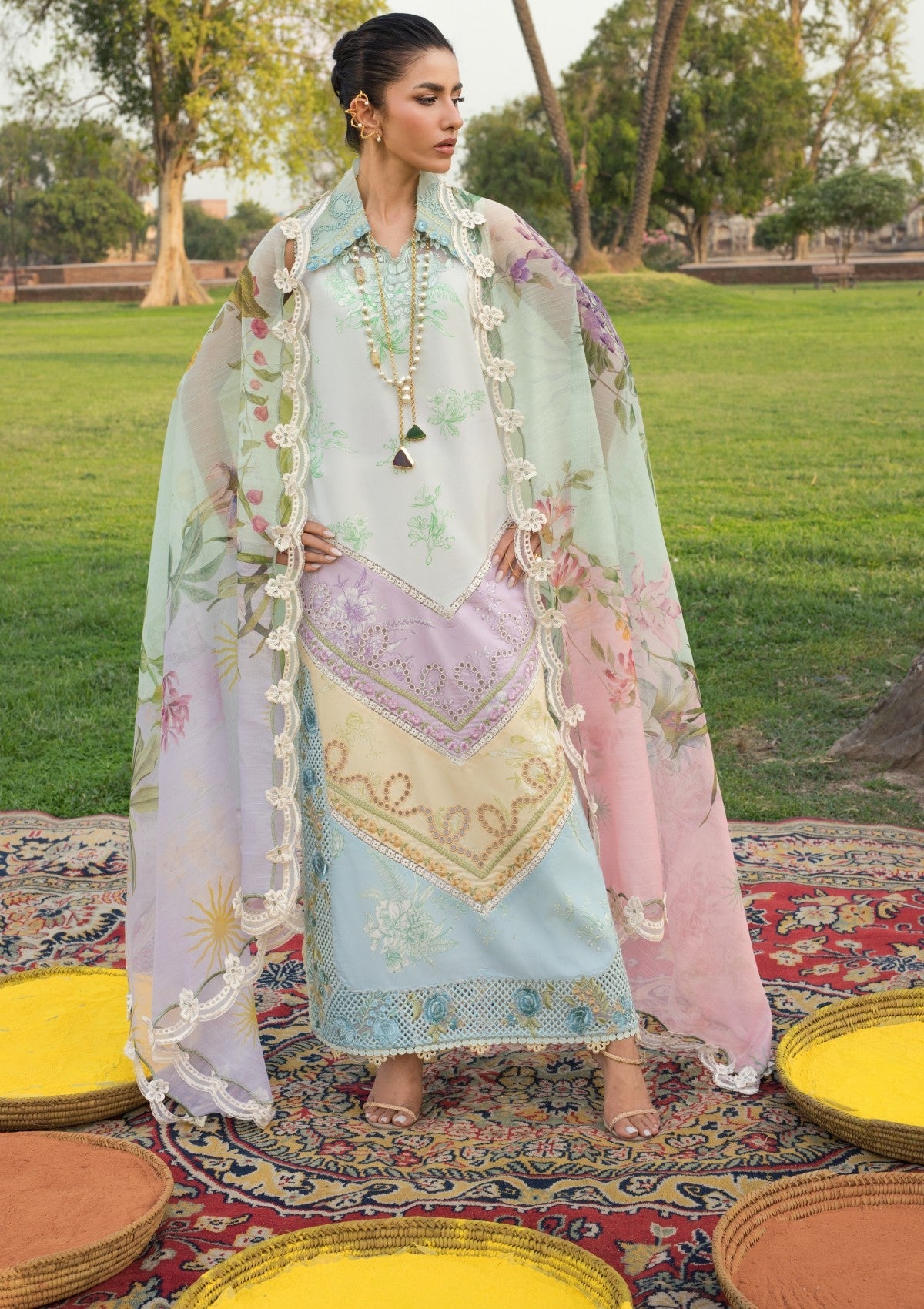 Buy SAIRA SHAKIRA BLOOM LAWN 2026 for Eid dress from our official website We are the no. 1 stockists in the world for Crimson Luxury, Maria B Ready to wear. All Pakistani dresses customization and Ready to Wear dresses are easily available in Spain, UK Austria from Lebaasonline at best price.