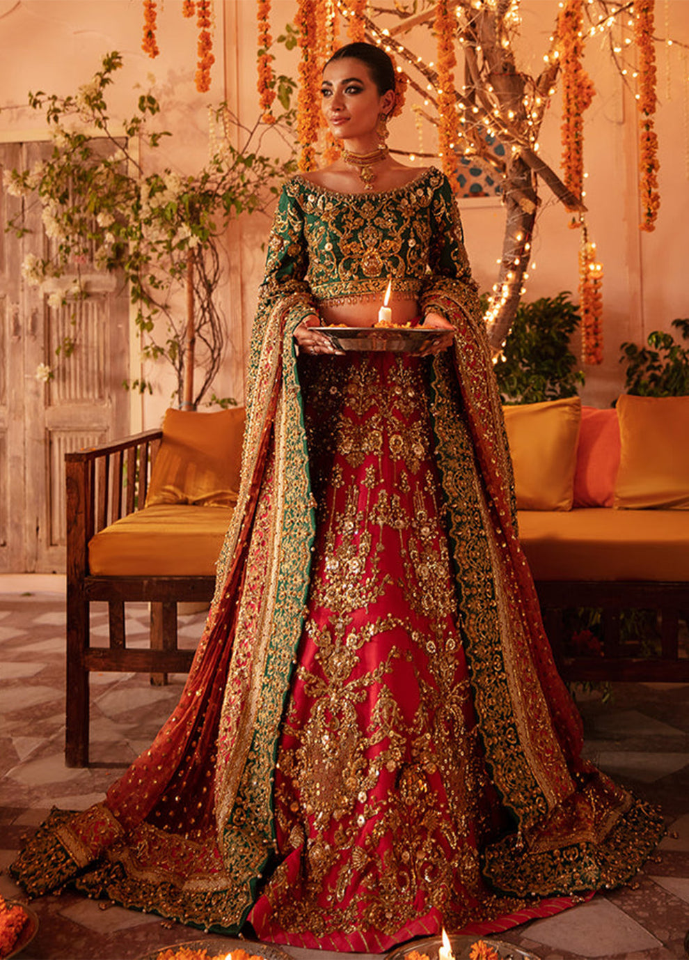 Buy Gulaal Bridal collection | Raahima B-17 Dress from Lebaasonline Pakistani Clothes Stockist in the UK @ best price- SALE Shop Gulaal Bridal 2026, Maria B Lawn 2025 Summer Suit, Pakistani Clothes Online UK for Wedding, Bridal Wear Indian & Pakistani Summer Dresses by Gulaal in the UK & USA at LebaasOnline