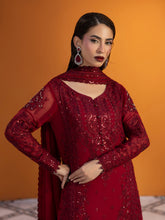 Load image into Gallery viewer, GULAAL | Maeri Luxury Chiffion '26 | Crimson Pakistani designer dress is available @lebaasonline. The Pakistani Wedding dresses of Maria B, Gulaal can be customized for Bridal/party wear. Get express shipping in UK, USA, France, Germany for Asian Outfits USA. Maria B Sale online can be availed here!!
