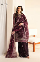 Load image into Gallery viewer, Buy Xenia | Formal Collection - Xenia - D-08 Tiya - XF25LFR - Purple Online at Great Price! Available For UK, France &amp; Germany. Baroque dresse from Pakistan &amp; for SALE in the UK, USA, Manchester &amp; London. Book now ready to wear &amp; unstitched. Shop Wedding, festive, summer or winter branded outfits from Lebaasonline 