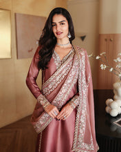 Load image into Gallery viewer, Buy MUSHQ | Zarminay 2026-Pret - "Rowa" Designer Dresses Is an exclusively available for online UK @lebaasonline. PAKISTANI WEDDING DRESSES ONLINE UK can be customized at Pakistani designer boutique in USA, UK, France, Dubai, Saudi, London. Get Pakistani &amp; Indian velvet BRIDAL DRESSES ONLINE USA at Lebaasonline.