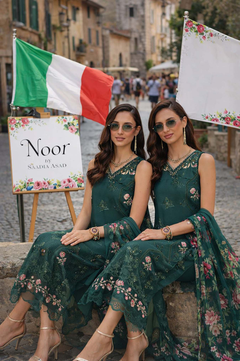 Buy Noor Luxury Eid Schiffli Laserkari '26 - Vol 2 | D10 - Emerald Jewel Lawn Suit from Lebaasonline Largest Pakistani Clothes Stockist in the UK Shop Noor Pakistani Lawn 2026 EID COLLECTION Saira Shakira COLLECTION 2026 Afrozeh EID COLLECTION '26 ONLINE UK for Wedding, Party  NIKAH OUTFIT Indian & Pakistani Summer Dresses UK USA UAE DUBAI Manchester 