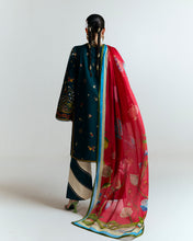 Load image into Gallery viewer, Buy jugnu by Hussain Rehar Embroidered 3pc suit from Lebaasonline delivery available in UK USA France Germany and other countries. Shop summer winter and wedding season outfits. 