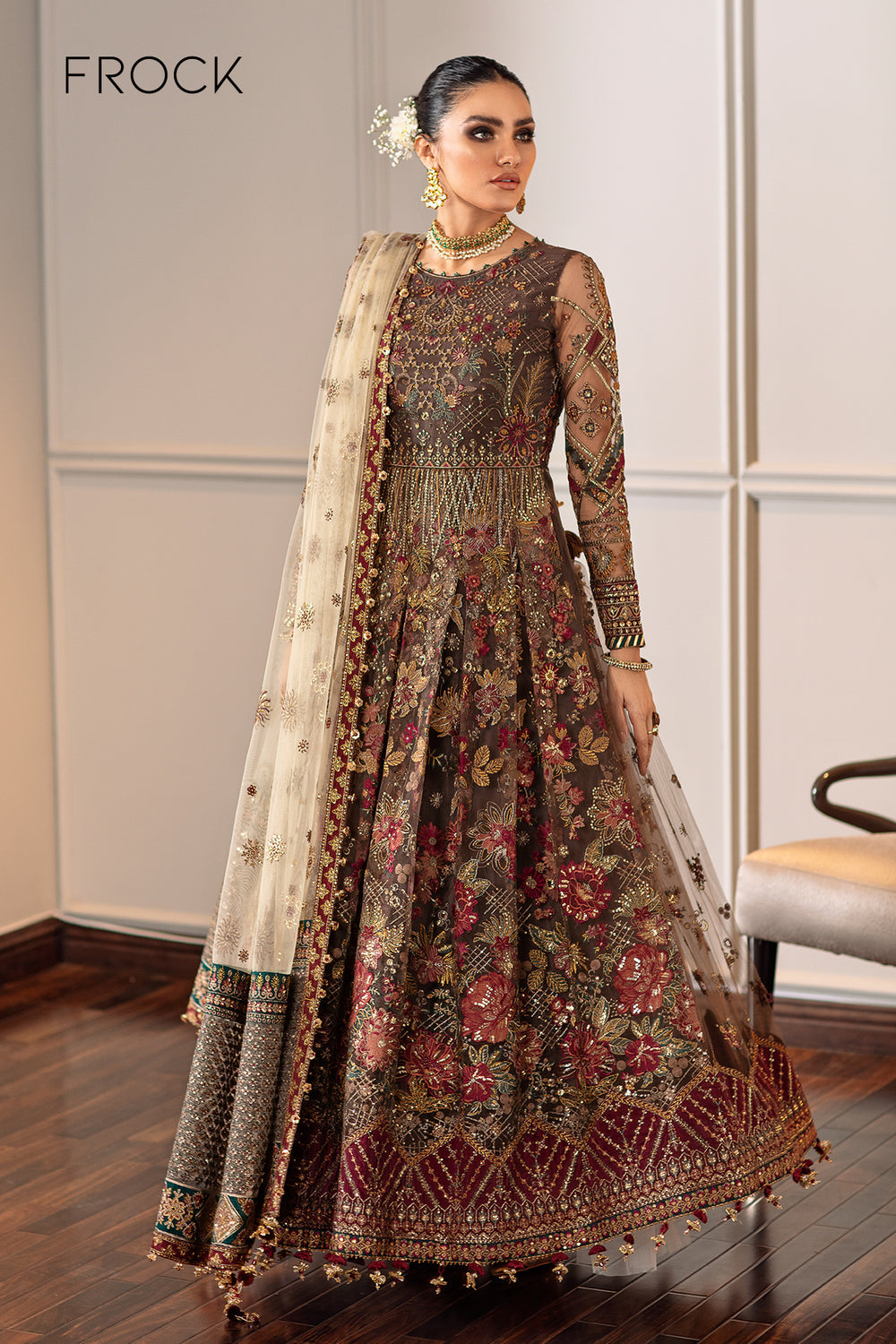 Buy Baroque | EMBROIDERED NET CH09-02 . Online at Great Price! Available For UK, France & Germany. Baroque dresse from Pakistan & for SALE in the UK, USA, Manchester & London. Book now ready to wear & unstitched. Shop Wedding, festive, summer or winter branded outfits from Lebaasonline 