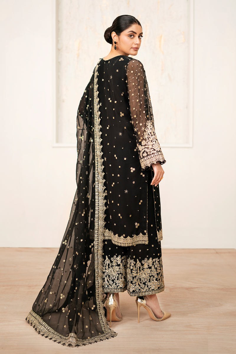 Buy Baroque | Embroidered Chiffon Unstitched 3Pc UF-4038Online at Great Price! Available For UK, France & Germany. Baroque dresse from Pakistan & for SALE in the UK, USA, Manchester & London. Book now ready to wear & unstitched. Shop Wedding, festive, summer or winter branded outfits from Lebaasonline 