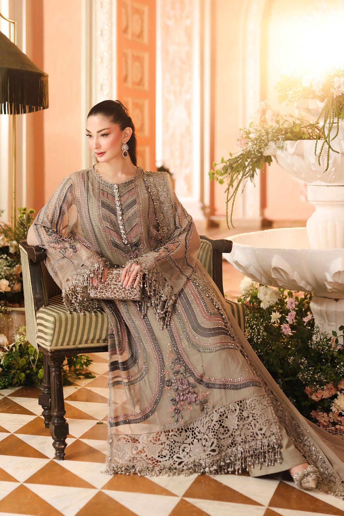 MARIA.B CHIFFON '26 | ROYAL TEA AFFAIR (MPC-26-201-Antique Grey)